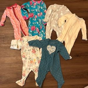 0-3 Months set of 6 Onesies